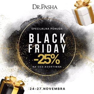 𝗗𝗿 𝗣𝗮𝘀𝗵𝗮 𝗕𝗟𝗔𝗖𝗞 𝗙𝗥𝗜𝗗𝗔𝗬 𝗮𝗸𝗰𝗶𝗷𝗮 𝟮𝟰-𝟮𝟳. 𝗻𝗼𝘃𝗲𝗺𝗯𝗿𝗮

Od sutra do ponedeljka očekuje te -𝟮𝟱% 𝗽𝗼𝗽𝘂𝘀𝘁 na celokupan asortiman Dr Pasha kozmetike. 

Napravi set po meri i obraduj svoju kožu i kožu tvojih najmilijih  𝗽𝗿𝗲𝗺𝗶𝘂𝗺 𝗽𝗿𝗶𝗿𝗼𝗱𝗻𝗼𝗺 𝗸𝗼𝘇𝗺𝗲𝘁𝗶𝗸𝗼𝗺 za negu lica i tela. 

Akcija važi za sve kategorije proizvoda 👇
𝗕𝗔𝗕𝗬 • 𝗧𝗘𝗘𝗡 • 𝗕𝗘𝗔𝗨𝗧𝗬 • 𝗔𝗖𝗧𝗜𝗩𝗘

Porudžbine možeš izvršiti preko našeg webshop-a www.dr-pasha.rs/shop ili slanjem podataka u Inbox. 

Kao i uvek, Prof. dr Lana i mi ti stojimo na raspolaganju za konsultacije i pomoć oko odabira proizvoda.

#drpashasrbija #prirodnakozmetika #organskakozmetika #bezskrivenihsastojaka #bezaditivaikonzervansa #popust #blackfriday